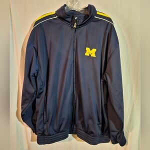 Vintage Michigan Wolverines Knights Apparel Full Zip Track Jacket Blue Medium
